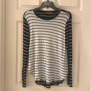 Black and White Striped Shirt